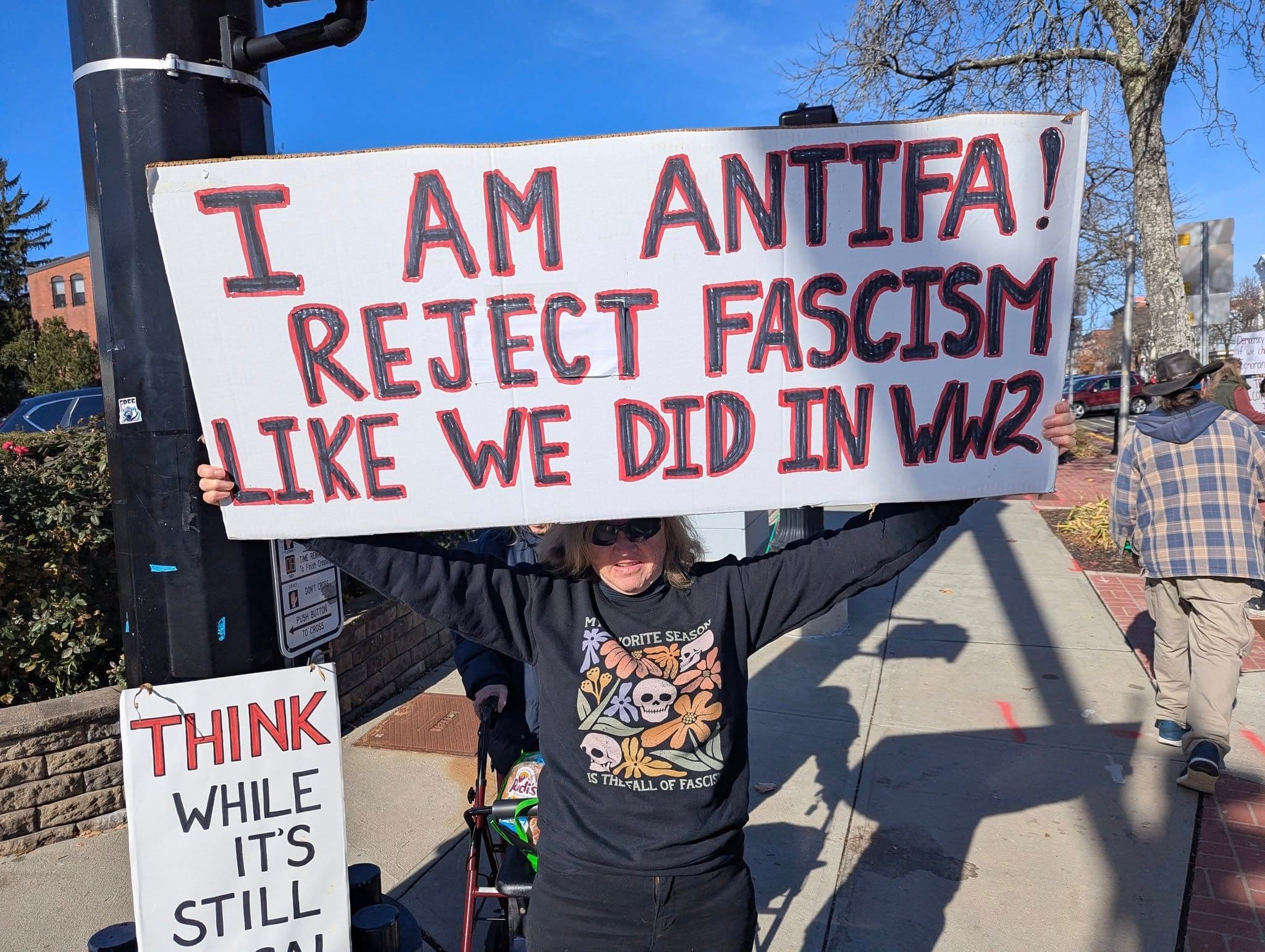 antifa sign
